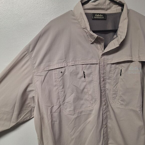 Cabelas Guidewear Shirt Button Down Pockets Active Lightweight Fishing Mens 3XL - Picture 8 of 13